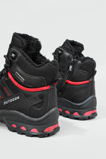 Outdoor Rahat Siyah Kırmızı Unisex Bot 1823 Unisex Günlük Confort Bot Jamper JAMPER 1823 UNİSEX BOT