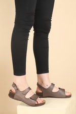 Outdoor Sandalet Bakır Kadın Sandalet OLIVA2 Kadın Düz Sandalet Ceyo CEYO OLIVA2 ZEN SANDALET