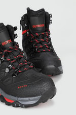 Outdoor Siyah Kırmızı Unisex Spor Ayakkabı 8075 Unisex Outdoor Stepway STEPWAY 8075 UNİSEX TRAKİNG