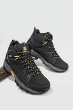 Outdoor Su Geçirmez Siyah Sarı Erkek Spor Ayakkabı SHELL HI Erkek Outdoor Lumberjack LUMBERJACK SHELL HI MER BOT