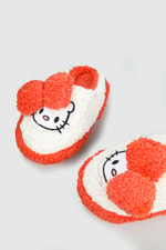 Peluş Kity Fuşya Çocuk Panduf HELLOCİTY Çocuk Panduf Beınsteps Hello City Kedi