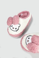 Peluş Kity Lila Çocuk Panduf HELLOCİTY Çocuk Panduf Beınsteps Hello City Kedi