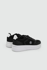 Rahat Bağcıklı Sneaker Siyah Beyaz Kadın Spor Ayakkabı CONPAX 5959 Kadın Günlük Ayakkabı Conpax CONPAX 25Y 5959