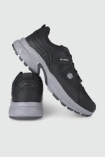 Rahat Bağcıklı Sneaker Siyah Füme Erkek Spor Ayakkabı 2709 Erkek Günlük Spor Ayakkabı Wickers WİCKERS 2709 MER AYAK