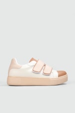Rahat Cırtlı Kaymaz Taban Bej Kahve Kadın Spor Ayakkabı LOWCAROLİNE Kadın Sneaker Beınsteps Beinsteps Low Caroline 22K