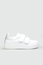 Rahat Cırtlı Kaymaz Taban Beyaz Gümüş Kadın Spor Ayakkabı LOWCAROLİNE Kadın Sneaker Beınsteps Beinsteps Low Caroline 22K
