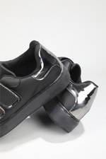 Rahat Cırtlı Kaymaz Taban Siyah Platin Kadın Spor Ayakkabı LOWCAROLİNE Kadın Sneaker Beınsteps Beinsteps Low Caroline 22K