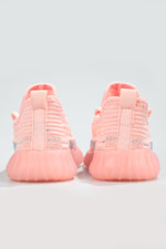 Rahat Cırtlı Pembe Çocuk Spor Ayakkabı YEZZY Çocuk Günlük Spor Ayakkabı Cool COOL Yezzy Triko 22y