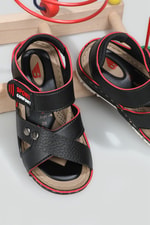 Rahat Cırtlı Siyah Çocuk Sandalet 5120 Çocuk Sandalet Beınsteps Beinsteps 5120 22Y