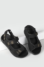Rahat Cırtlı Siyah Unisex Sandalet 171241 Unisex Sandalet Seray CV 171241 UNİSEX SANDALET