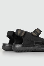 Rahat Cırtlı Siyah Unisex Sandalet 171241 Unisex Sandalet Seray CV 171241 UNİSEX SANDALET