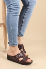 Rahat Comfort Bordo Kadın Terlik 459-37 Kadın Günlük Terlik Apella APELLA 459-37 ZEN SÜMBÜL TERLK