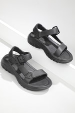 Rahat Eva Siyah Çocuk Sandalet S-01 Çocuk Sandalet Alessio Alessio s-01 Sandal 22Y