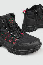 Rahat Günlük Tracking Siyah Kırmızı Unisex Bot 579 Unisex Günlük Confort Bot BLACK SEA BLACK SEA 579 UNİSEX BOT