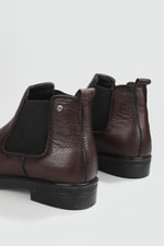 Rahat Hakiki Deri Lastikli Kahve Floter Erkek Bot 22K Erkek Günlük Confort Bot Wow Plus BOOTS 22K MER LIKRALI BOT