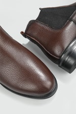 Rahat Hakiki Deri Lastikli Kahve Floter Erkek Bot 22K Erkek Günlük Confort Bot Wow Plus BOOTS 22K MER LIKRALI BOT