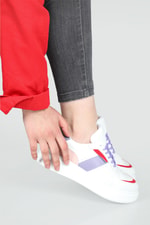 Rahat Nefes Alır Bağcıklı Byz Lila Kadın Spor Ayakkabı LANARA Kadın Sneaker Beınsteps Beinsteps 3020 Lanara 22Y