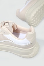 Rahat Nefes Alır Sneakers Bej Beyaz Kadın Spor Ayakkabı 153 Kadın Günlük Spor Ayakkabı Dark Step DARKSTEP 153 ZEN SPOR AYAK