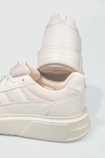 Rahat Nefes Alır Sneakers Bej Kadın Spor Ayakkabı 151 Kadın Günlük Spor Ayakkabı Dark Step DARKSTEP 151 ZEN SPOR AYAK