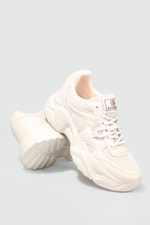 Rahat Nefes Alır Sneakers Bej Kadın Spor Ayakkabı 143 Kadın Günlük Spor Ayakkabı Dark Step DARKSTEP 143 ZEN SPOR AYAK