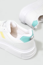 Rahat Nefes Alır Sneakers Beyaz Sarı Su Yeşil Kadın Spor Ayakkabı 151 Kadın Günlük Spor Ayakkabı Dark Step DARKSTEP 151 ZEN SPOR AYAK