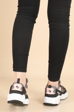 Rahat Nefes Alır Sneakers Koyu Gri Kadın Spor Ayakkabı 20041 Kadın Günlük Spor Ayakkabı Hammer Jack HAMMER JACK 20041GAR
