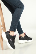Rahat Nefes Alır Sneakers Siyah Bakır Pembe Kadın Spor Ayakkabı Z025DM Kadın Sneaker Osaka OSAKA Z025DM Kadin Sneakers