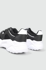 Rahat Nefes Alır Sneakers Siyah Beyaz Kadın Spor Ayakkabı 143 Kadın Günlük Spor Ayakkabı Dark Step DARKSTEP 143 ZEN SPOR AYAK