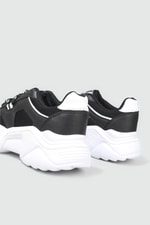 Rahat Nefes Alır Sneakers Siyah Beyaz Kadın Spor Ayakkabı 143 Kadın Günlük Spor Ayakkabı Dark Step DARKSTEP 143 ZEN SPOR AYAK