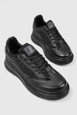Rahat Nefes Alır Sneakers Siyah Kadın Spor Ayakkabı 153 Kadın Günlük Spor Ayakkabı Dark Step DARKSTEP 153 ZEN SPOR AYAK