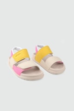 Rahat Ortopedik Çocuk Sandalet Bej Çocuk Sandalet VİCCO 252 Krixi Çocuk Sandalet Vicco VİCCO 252 Krixi 23Y