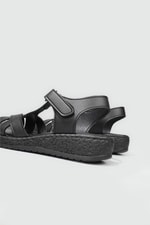 Rahat Taban Günlük Siyah Kadın Sandalet MM-E011 Kadın Düz Sandalet Cıtyzen Cityzen MM-E011 Sandalet 22Y