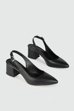 Rahat Taşlı Siyah Kadın Ayakkabı TM-0521 Kadın Alçak Topuklu MyBella My Bella TM-0175 Alçak 24Y