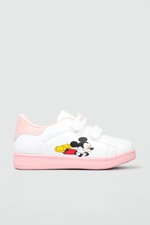 Resim Baskılı Cırtlı Beyaz Pudra Çocuk Spor Ayakkabı RESİMLİ Çocuk Sneaker Beınsteps Beinsteps Resimli Çocuk Spor