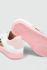 Resim Baskılı Cırtlı Beyaz Pudra Çocuk Spor Ayakkabı RESİMLİ Çocuk Sneaker Beınsteps Beinsteps Resimli Çocuk Spor