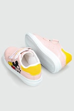 Resim Baskılı Cırtlı Pembe Sarı Çocuk Spor Ayakkabı RESİMLİ Çocuk Sneaker Beınsteps Beinsteps Resimli Çocuk Spor