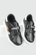 Resim Baskılı Cırtlı Siyah Beyaz Çocuk Spor Ayakkabı RESİMLİ Çocuk Sneaker Beınsteps Beinsteps Resimli Çocuk Spor