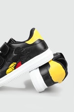 Resim Baskılı Cırtlı Siyah Sarı Çocuk Spor Ayakkabı RESİMLİ Çocuk Sneaker Beınsteps Beinsteps Resimli Çocuk Spor
