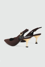 Sivri Burun Stiletto Kahve Zara Kadın Topuklu My Bella ELT-231 Kadın Stiletto MY BELLA My Bella ELT-231 Kadın 26Y