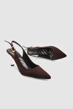 Sivri Burun Stiletto Kahve Zara Kadın Topuklu My Bella ELT-231 Kadın Stiletto MY BELLA My Bella ELT-231 Kadın 26Y