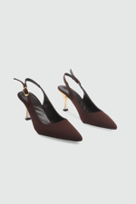 Sivri Burun Stiletto Kahve Zara Kadın Topuklu My Bella ELT-231 Kadın Stiletto MY BELLA My Bella ELT-231 Kadın 26Y