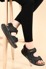 Sıyah Unisex Sandalet 865-1 Unisex Sandalet Apella APELLA 865-1 TOURİNG UNİSEX SN