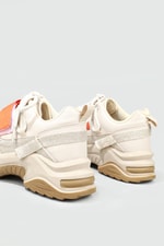 Sneakers Bej Turuncu Kadın Spor Ayakkabı 075 Kadın Sneaker PASOMIA PASOMİA 075 ZEN SPOR AYAK