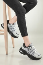 Sneakers Gümüş Siyah Kadın Spor Ayakkabı REYNA Kadın Sneaker Beınsteps BEİNSTEPS REYNA 606