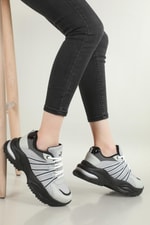 Sneakers Gümüş Siyah Kadın Spor Ayakkabı REYNA Kadın Sneaker Beınsteps BEİNSTEPS REYNA 606