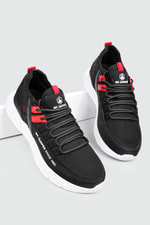 Sneakers Siyah Beyaz Erkek Spor Ayakkabı 2064 Erkek Sneaker Jamper Jamper 2064 MER SPOR