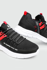 Sneakers Siyah Beyaz Erkek Spor Ayakkabı 2064 Erkek Sneaker Jamper Jamper 2064 MER SPOR