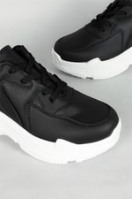 Sneakers Siyah Beyaz Kadın Spor Ayakkabı Ş-10 Kadın Sneaker Beınsteps ŞANZELİZE Ş-10 CİLT