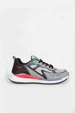 Su İtici Nefes Alır Gri Kırmızı Unisex Spor Ayakkabı 26636 Unisex Günlük Spor Ayakkabı Jump JUMP 26636 UNİSEX SPOR