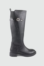 Toka Detaylı Kadın Çizme Siyah Kadın Çizme Keçeli Shoes 022 Kadın Günlük Conford Bot Keçeli Keçeli Shoes 022 Kadın 26K